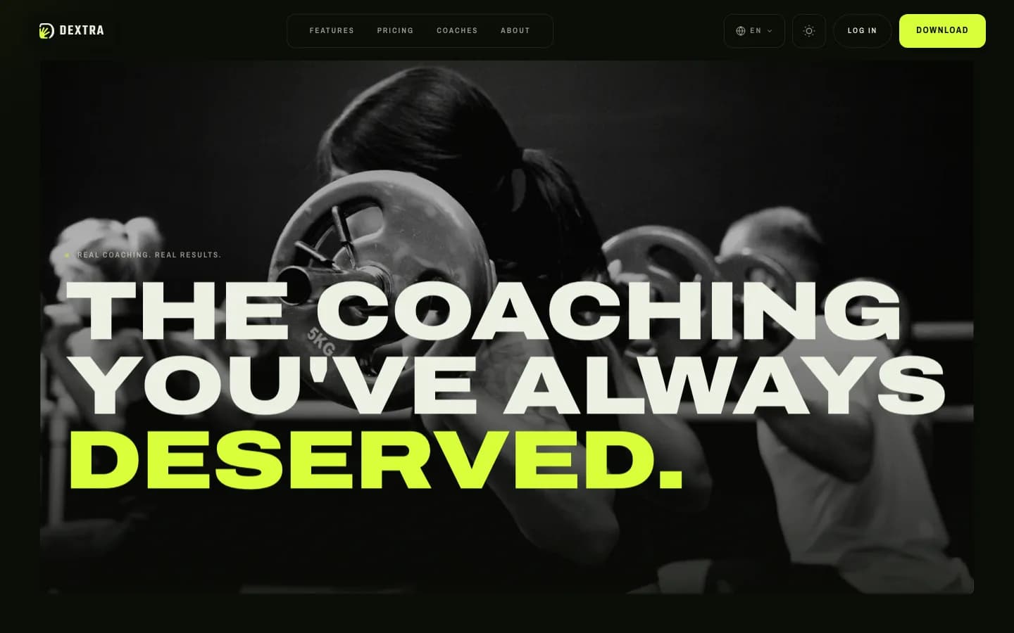 Dextra homepage, English version